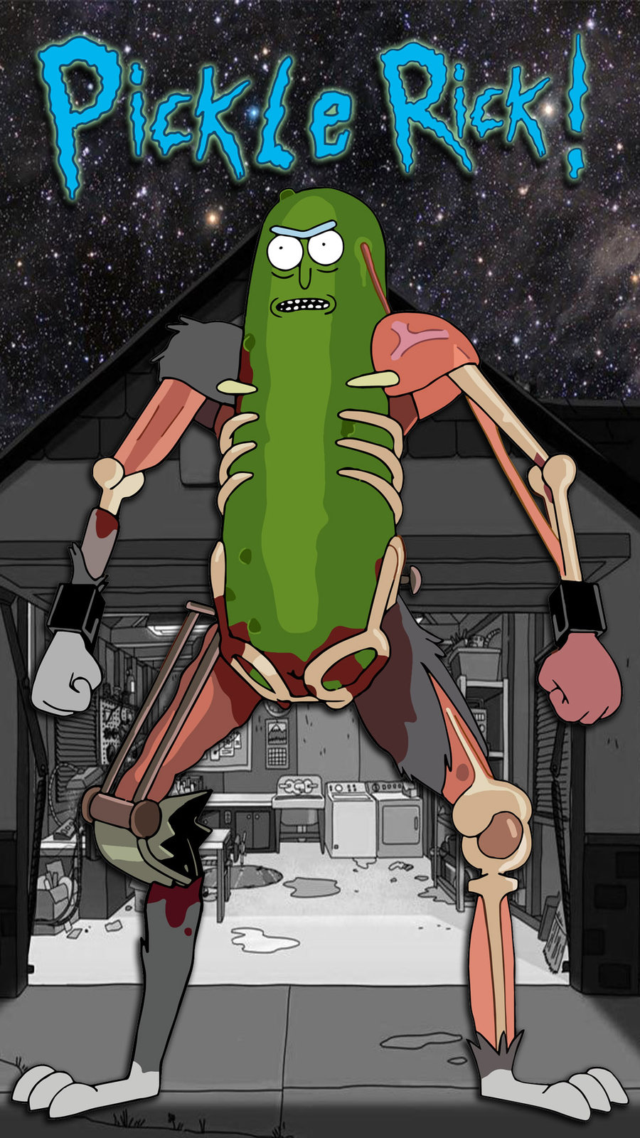 Pickle Rick! HD Mobile Wallpaper