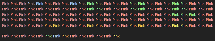 Original, lots of pink